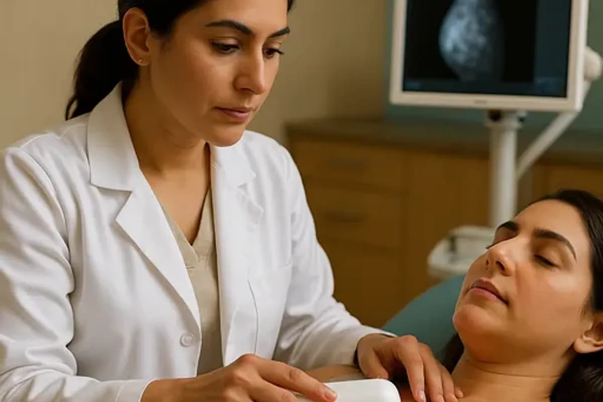 غربالگری سرطان پستان با دستگاه Breast Light و سرطان دهانه رحم