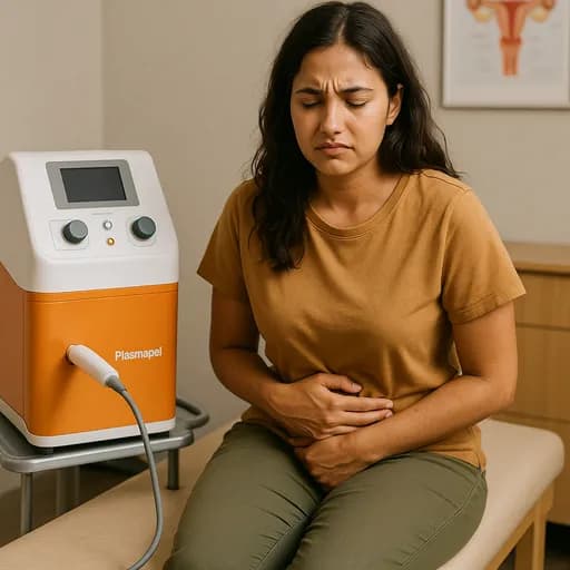 Treatment of polycystic ovary syndrome (PCOS) and vaginal issues with DBD Plasmapel device